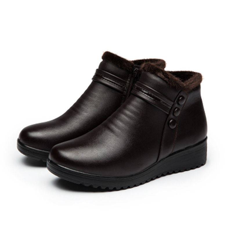 Bota Feminina Couro de Inverno Helena