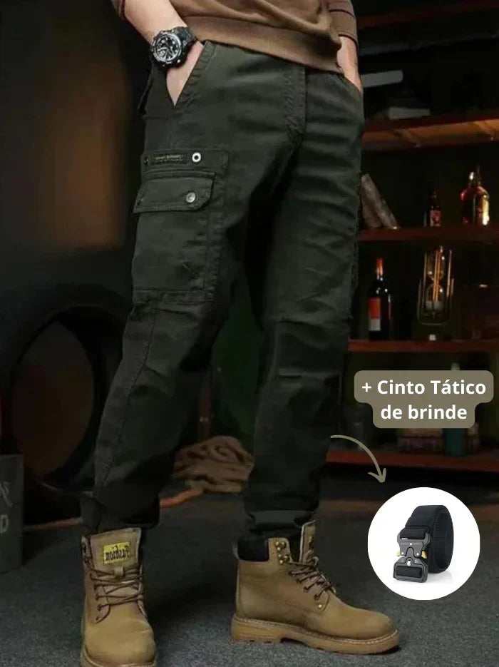 Calça Urban Tactical® Ultra Resistente + Cinto de BRINDE [QUEIMA DE ESTOQUE]