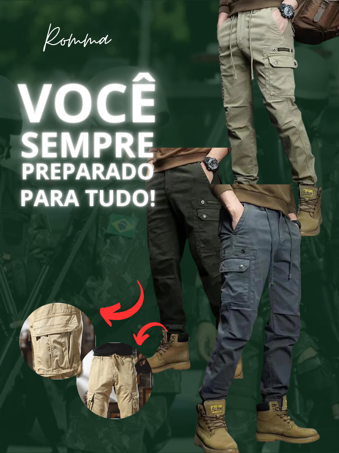 Calça Urban Tactical® Ultra Resistente + Cinto de BRINDE [QUEIMA DE ESTOQUE]